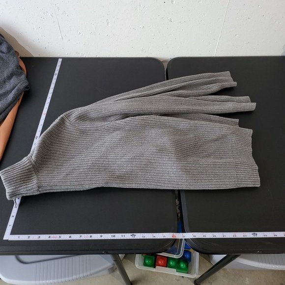 Calvin Klein Mens Gray Ribbed 1/4 Zip Sweater Size XXL Neutral Winter Preppy - Picture 6 of 10